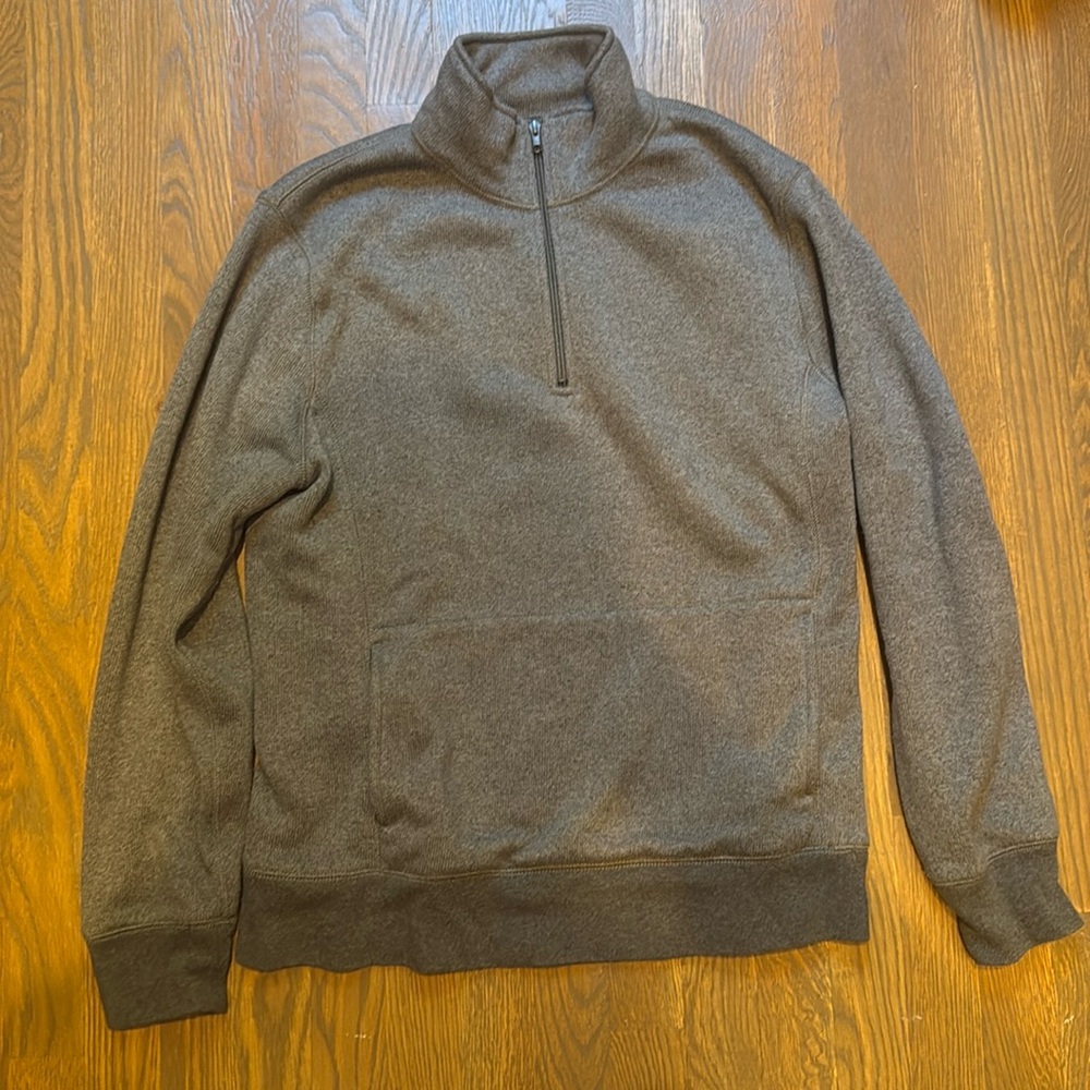 Mens JCrew zip sweater - size large